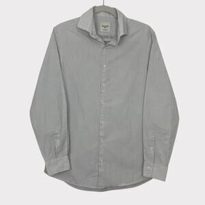 Ben Sherman Mens Tailored Slim Fit Polka Dot Long Sleeve Button Down